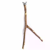 Doğal Ağaç Çatallı Kuş Tüneği Papağan Tünek Kafes İçin Doğal Ahşap Dal Tünek Boy 25-30 cm