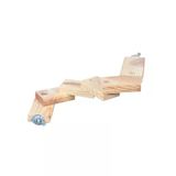 Doğal Ağaç Kuş Tüneği Merdiveni - 6 Basamak, 37 Cm