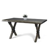 Doğal Ağaç Masif Kütük Masa 75 cm x 145 cm ( Ağaç Ayak )