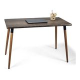 Doğal Ağaç Masif Kütük Masa Ahşap Çalışma Masası Ofis Masası 60CM x 120CM ( Ağaç Ayak ) - 60x120 cm - Ahşap - Ceviz