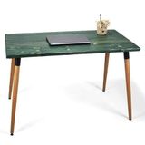 Doğal Ağaç Masif Kütük Masa Ahşap Çalışma Masası Ofis Masası 60cm X 120cm (Ağaç Ayak)