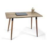 Doğal Ağaç Masif Kütük Masa Ahşap Çalışma Masası Ofis Masası 60CM x 90CM ( Ağaç Ayak ) - 60x90 cm - Altın