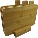 Doğal Ahşap 3'lü Kesme Tahtası Seti, Şık ve Kullanışlı Mutfak Aksesuarı - Ahşap - Ceviz - Seçenek 1