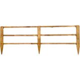Doğal Ahşap Bahçe Çiti, 100X37CM, Kahverengi, Şık ve Dayanıklı Sınır Çiti - Seçenek 1 - Ahşap - Beyaz