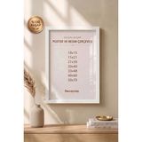 Doğal Ahşap Çerçeve -Boş Çerçeve-Resim Çerçevesi, Poster Puzzle Çerçevesi (Ön Korumalı,postersiz) - Beyaz - 50x70