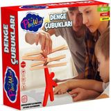 Doğal Ahşap Denge Çubukları, Eğlence ve Deneyim Için Mükemmel Seçim - Seçenek 1 - Açık Beyaz - Gri
