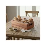 Doğal Ahşap Ekmeklik Ve Çok Amaçlı Organizer Kutu – 25X14x8 Cm