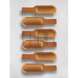 Doğal Ahşap Gürgen Baharat Kaşığı 6'lı Set | Mini Ölçü Kaşığı | Kahve, Tuz, Şeker, Bal ve Reçel İçin | 9 cm