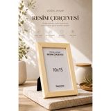 Doğal Ahşap Modern Ayaklı Tekli 10x15 Fotoğraf Çerçevesi Renkli Masaüstü Çerçeve Boş Resimsiz