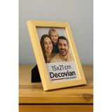 Doğal Ahşap Modern Ayaklı Tekli Fotoğraf Çerçevesi - Renkli Masaüstü Çerçeve- Boş Resimsiz - 15x21