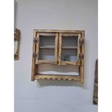 Doğal Ahşap Yakma Telli Terek Kahve Köşesi 50X50