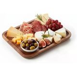 Doğal Akasya Ağacından Sunum Tabağı, Akasya Meze Tabağı, Peynir Sunum Tabağı, Akasya Salata Tabağı (23Cm*17Cm*1.5Cm)
