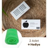 Doğal Aktif Karbon Buzdolabı Kokusu Giderici ve Hava Tazeleyici 75 gr - 2 adet+Buzdolabı Matı hediye