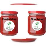 Doğal Amasya Domates ve Biber Salçası BÜRÜT1KG Cam Kavanoz - 2 kg