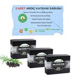 Doğal Ardıç Katranı Sabunu 140 Gr x 3 Adet Tüm Cilt Tipleri İçin Antiseptik Yenileyici