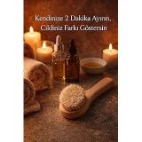 Doğal At Kılı Yüz Bakım Fırçası, Peeling Masaj, Ekru