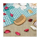 doğal bambu oval ahşap tarak 9 cm