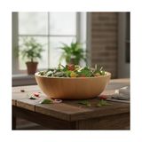 Doğal Bambu Salata Kasesi – 20CM & 25CM Çap Seçenekli El Yapımı Derin Ahşap Servis ve Karıştırma Kasesi | Meyve, Makarna, Çerez Sunumu | Çevre Dostu Mutfak ve Sofra Aksesuarı (Büyük Boy)