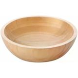 Doğal Bambu Salata Kasesi – 20Cm & 25Cm Çap Seçenekli El Yapımı Derin Ahşap Servis Ve Karıştırma Kasesi | Meyve, Makarna, Çerez Sunumu | Çevre Dostu Mutfak Ve Sofra Aksesuarı (Orta Boy)