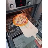 Doğal Bazalt Fırın Taşı Seti “Tam Fırın Boyutu (30x40cm) ve Ahşap Fırın Küreği” (Pizza,Ekmek Taşı)