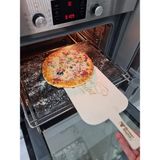 Doğal Bazalt Fırın Taşı Seti “Tam Fırın Boyutu (30x40cm) ve Ahşap Fırın Küreği” (Pizza,Ekmek Taşı)