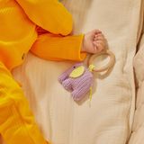 Doğal Bebek Örgü Amigurumi Diş Kaşıyıcı Fil Mor 9-12 Ay