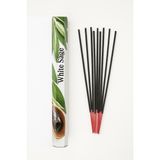 Doğal Beyaz Adaçayı Aromalı Çubuk Tütsü | White Sage Incense Sticks - 20'li Paket - 1 Adet