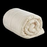 Doğal Boncuk Yün Yorgan Tek Kişilik Yün Yorgan Çift Kişilik Yün - 155 x 215 cm - 010 - Beyaz