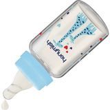Doğal Cam Biberon 125 Ml, Mavi, Sağlıklı ve Güvenli Bebek Beslenmesi Için. - Ahşap - Ceviz