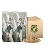 Doğal Çam Peleti Kedi Kumu 10 kg (20L) Yavru/yetişkin Kediler, Kemirgenler IÇIN%100 Biyobozunur - Astımlı Kediler Için Uygun - Kimyasal Içermeyen - Yüksek Emiş Gücü - 5 kg x 2 Adet