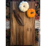 Doğal Ceviz Ağacı Kesme Tahtası, Şık ve Dayanıklı 40X25X3CM - Ahşap - Ceviz - Seçenek 1