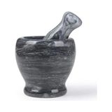 Doğal Cilalı Mermer Havan - Renkli - 1