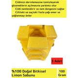 Doğal Güzel Kokulu Limon Sabunu Özel Üretim Tüm Cilt Tipleri Için Uygun 3 Adet 100GR
