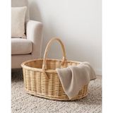 Doğal Hasır Bebek Sepeti Kapıcı Sepeti %100 El Yapımı – 63X42X22CM TERRAVASE74925491, One Size