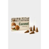 Doğal Hindistan Cevizi Aromalı Konik Tütsü (Coconut) 10’lu Paket - 1 Adet