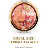 Doğal Işıltı Terracotta Allık 3 Ton Tek Ürün Şeftali Pembe Işıltılı Blush Sudedi Home