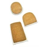 Doğal Jüt İp 3'Lü Banyo Lifi Hamam Kese Seti (Yüz + Vücud + Sırt) - Set8