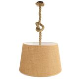 Doğal Jüt Konik Halatlı Avize | Otantik Dekoratif Aydınlatma | 25×35×25 cm