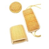 Doğal Kabak Lifi 3'Lü Banyo Hamam Kese Seti (Yüz + Vücud + Sırt) - Set1