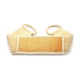 Doğal Kabak Lifi Banyo Hamam Uzun Sırt Kesesi İp Saplı 11x71 Cm krem