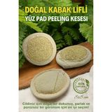 Doğal Kabak Lifi Yüz Pad Peeling Kesesi - Siyah Nokta, Leke Cilt Problemi Karşıtı, Cilt Yenileyici