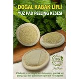 Doğal Kabak Lifi Yüz Pad Peeling Kesesi - Siyah Nokta, Sivilce, Kırışıklık Karşıtı, Cilt Yenileyici