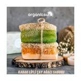 Doğal Kabak Lifli Çay Ağacı Sabunu 120 gr 1 Adet Tüm Cilt Tipleri Için Sivilce ve Siyah Nokta Karşıtı - Option-1