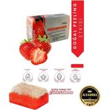Doğal Kabak Lifli Çilek Sabunu %100 El Yapımı Bitkisel Organik Peeling ve Sağlıklı Cilt Bakımı Sabunu