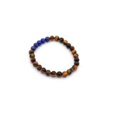 DOĞAL KAPLAN GÖZÜ VE LAPİS LAZULİ TAŞI BİLEKLİK
