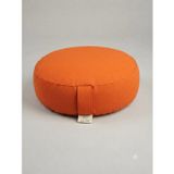 Doğal Karabuğday Kabuğu Dolgulu Meditasyon Minderi Zafu Turuncu 35x12 cm