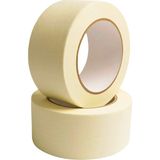 Doğal Kauçuk Maskeleme Bandı - Kağıt Bant 48mm X 25 Metre - İz ve leke yapmaz - 48X25 - 36 Adet