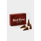 Doğal Kırmızı Gül Aromalı Konik Tütsü (Red Rose) 10’lu Paket - 1 Adet