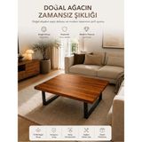 Doğal Kütük Orta Sehpa Masa Tablası - Seçenek 1