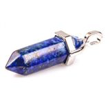 Doğal Lapis Lazuli Taşı Erkek& Kadın Kolye (Deri Zincir )